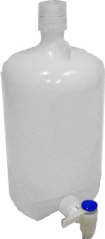 1 Gallon Carboy with Teflon Spigot (white)