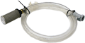 Fill Pump Hose Input Assembly (Nylon Tubing) with Standard Pump Strainer and quick-disconnect for standard 5 Gallon and 10 Gallon Laboratory Recyclers